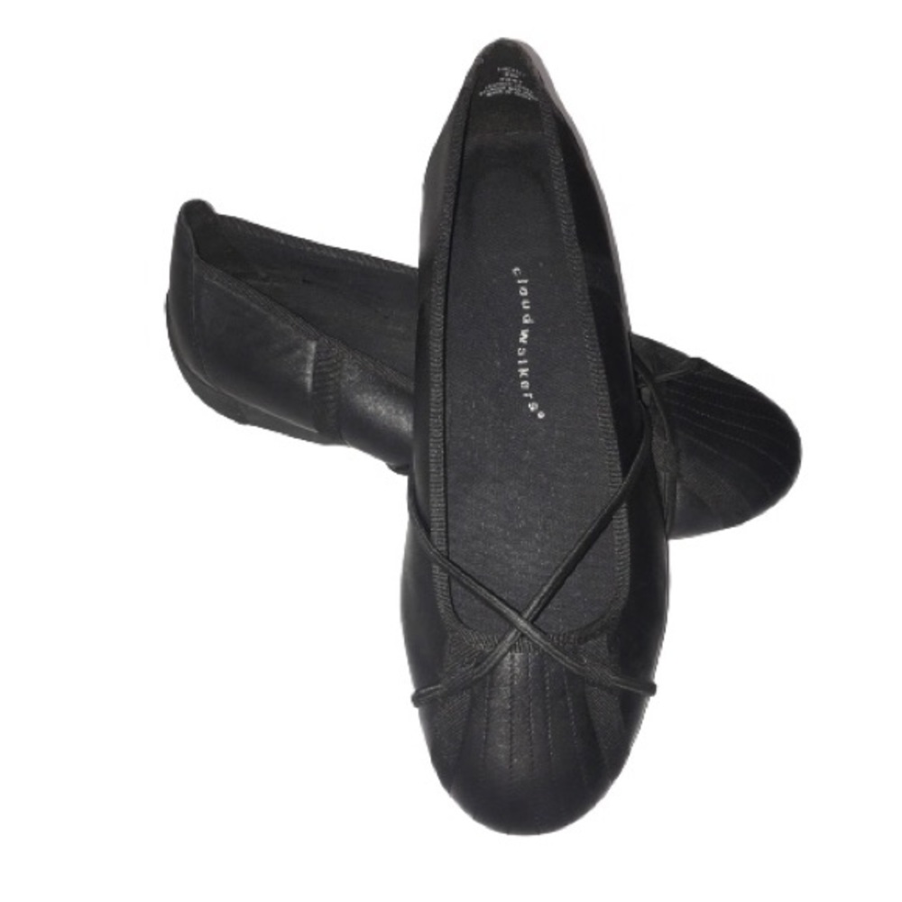 Cloudwalkers Black Ballet Leather Flats Heidi 9